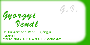 gyorgyi vendl business card