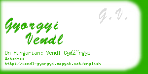 gyorgyi vendl business card